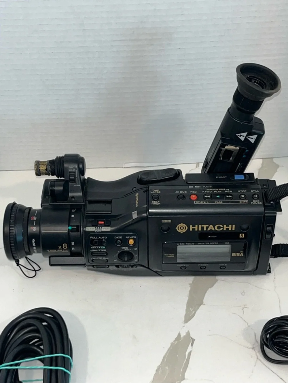 Hitachi VM-E15A 8mm Camcorder Camera Lot: Batteries Dead Can’t Test: PARTS ONLY!